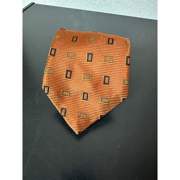 Robert Talbot Reinhardts Hand-sewn Silk Tie Twee Academia Preppy VTG Geometric - Picture 1 of 8